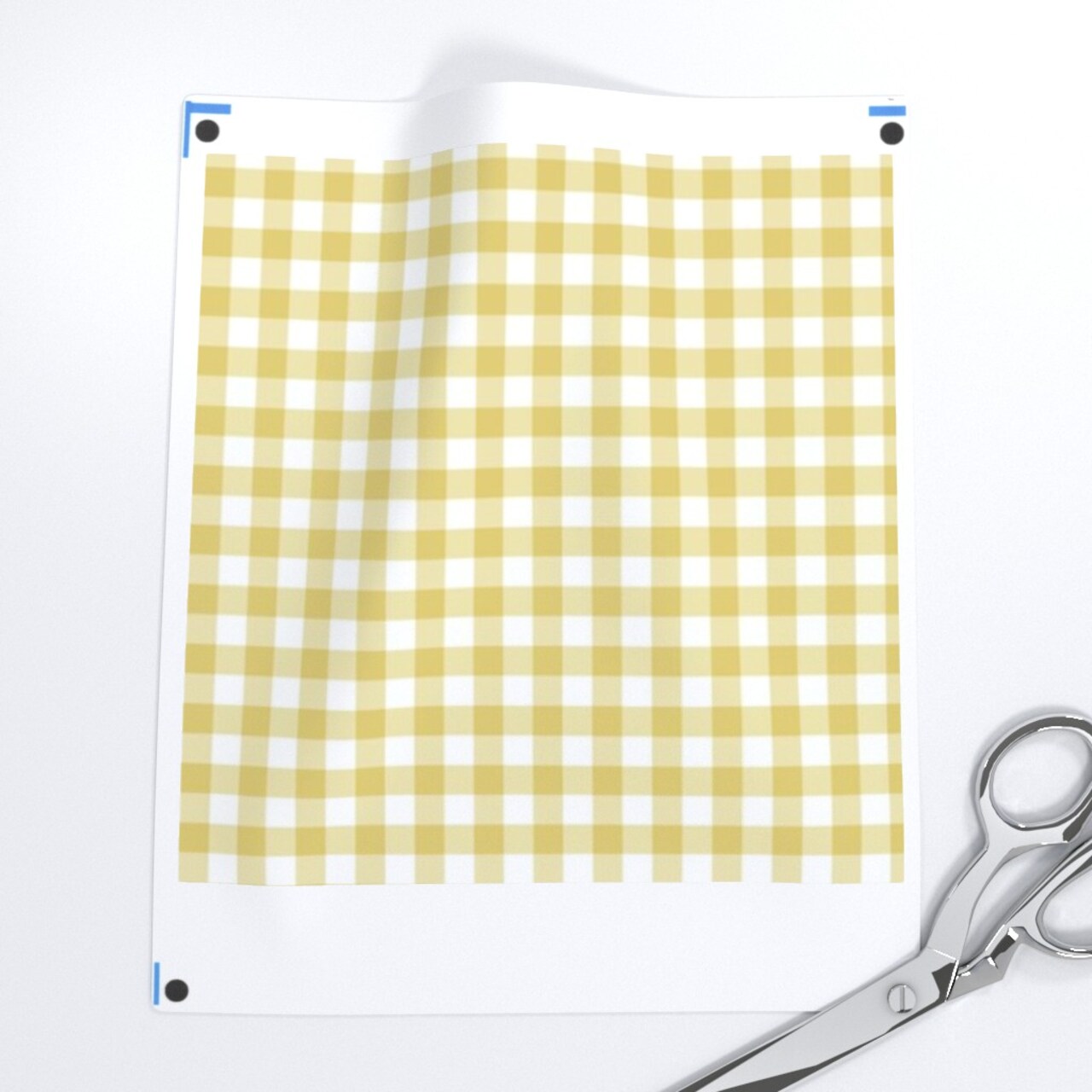 Dark Yellow Gingham Cottagecore Checkered Country Farmhouse Spring Summer Vintage Medium Scale Custom Removable Wallpaper by Spoonflower Peel & Stick Wallpaper 2FT Wide